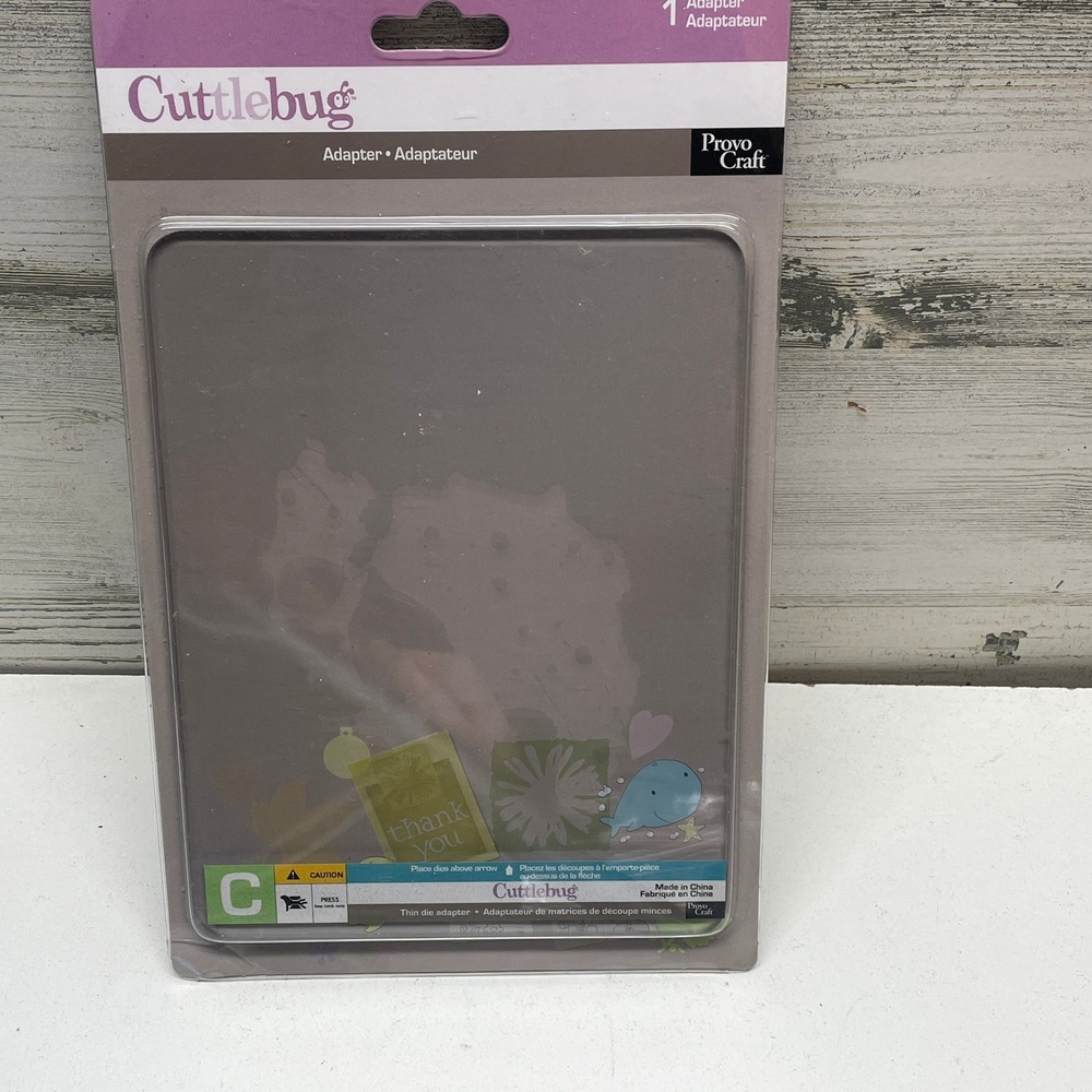Provo Craft Cuttlebug Adapter C Thin Die Plate 37-1260 Replacement Cutting Mat
